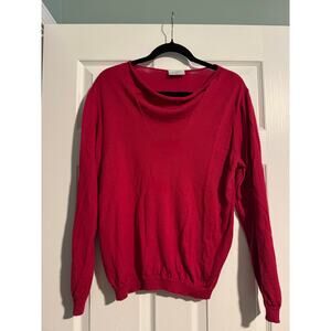 Cowl Neck Merino Wool Sweater Size Medium